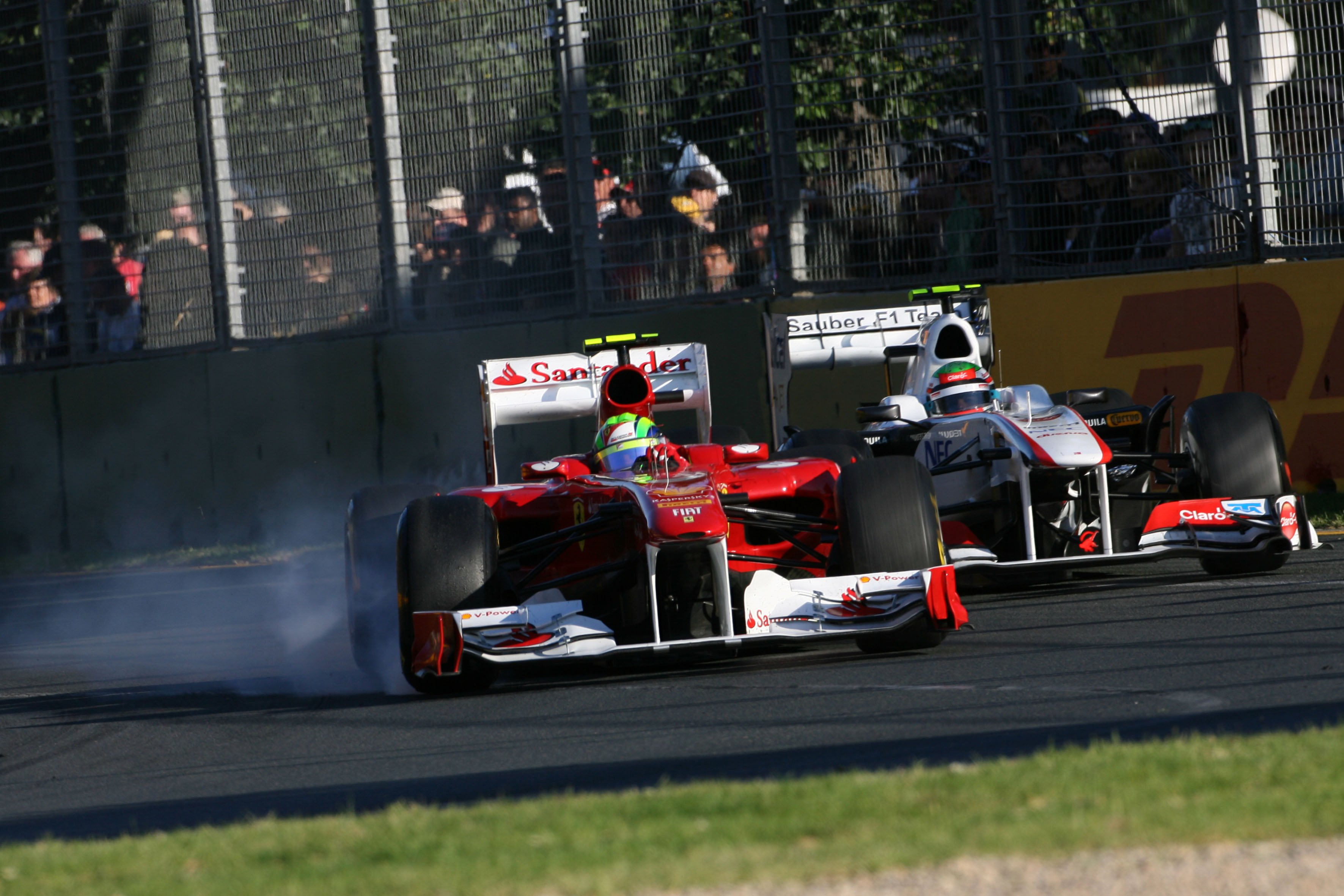 Pérez en Bianchi in Ferrari-‘duel’