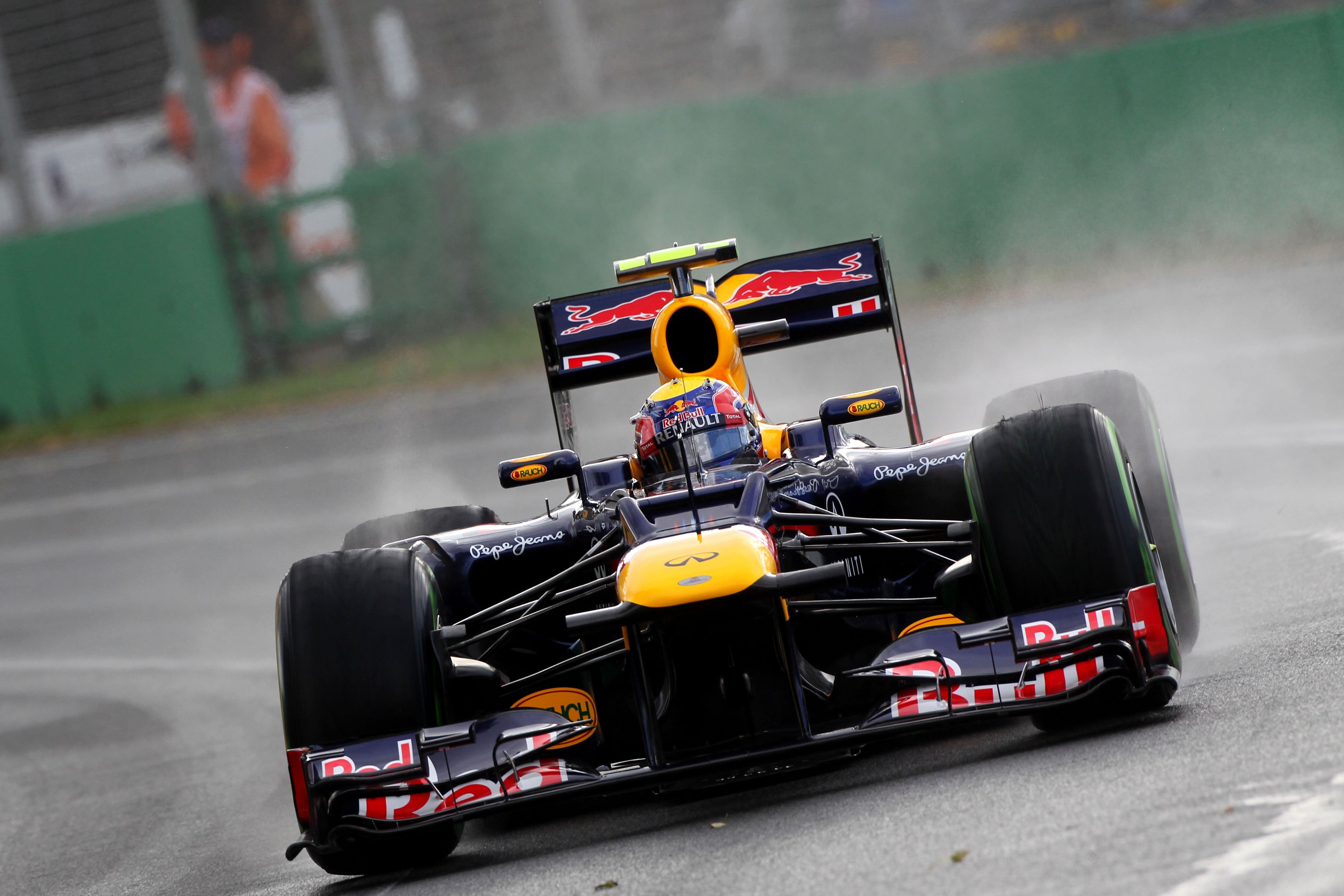 Webber betreurt het weer