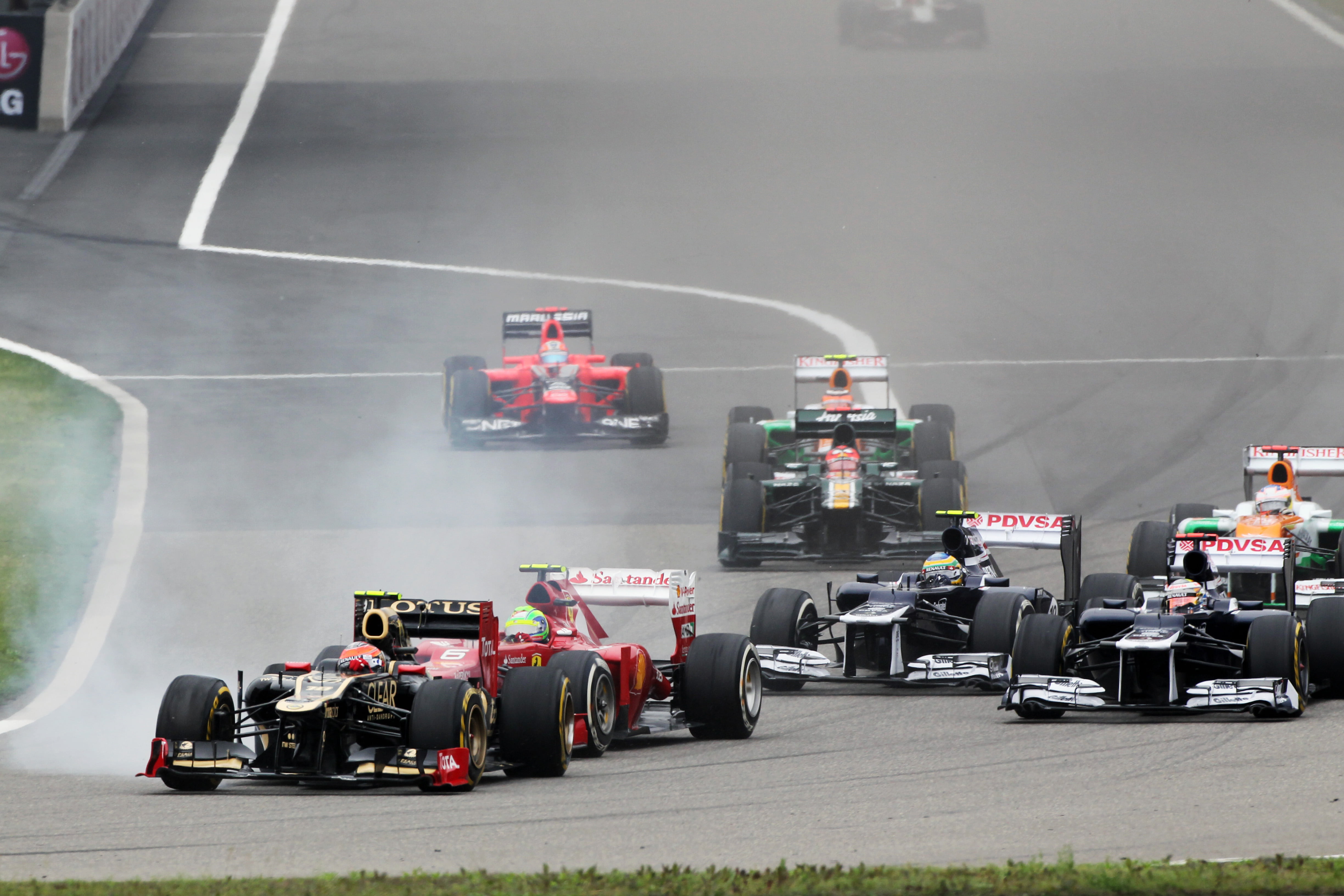 Eerste puntenfinish voor Grosjean