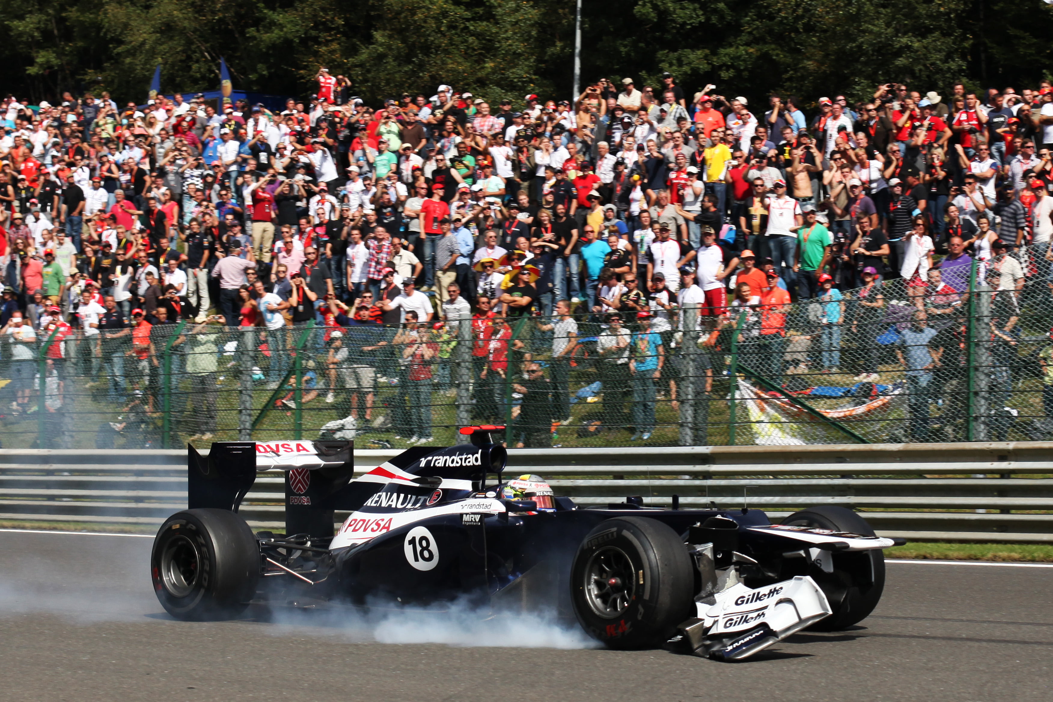 Maldonado krijgt tien plaatsen straf in Monza