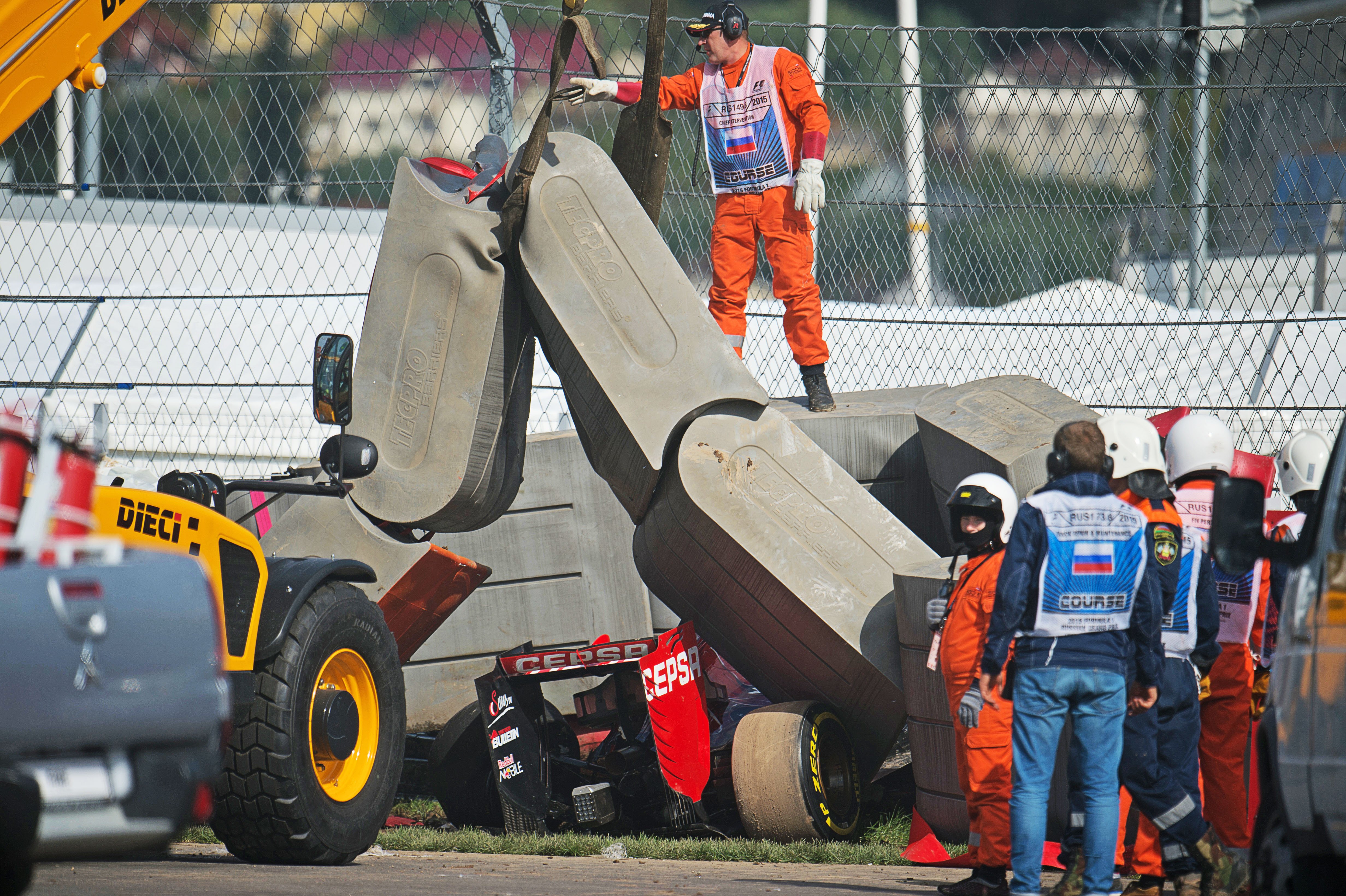 Sainz in orde na crash