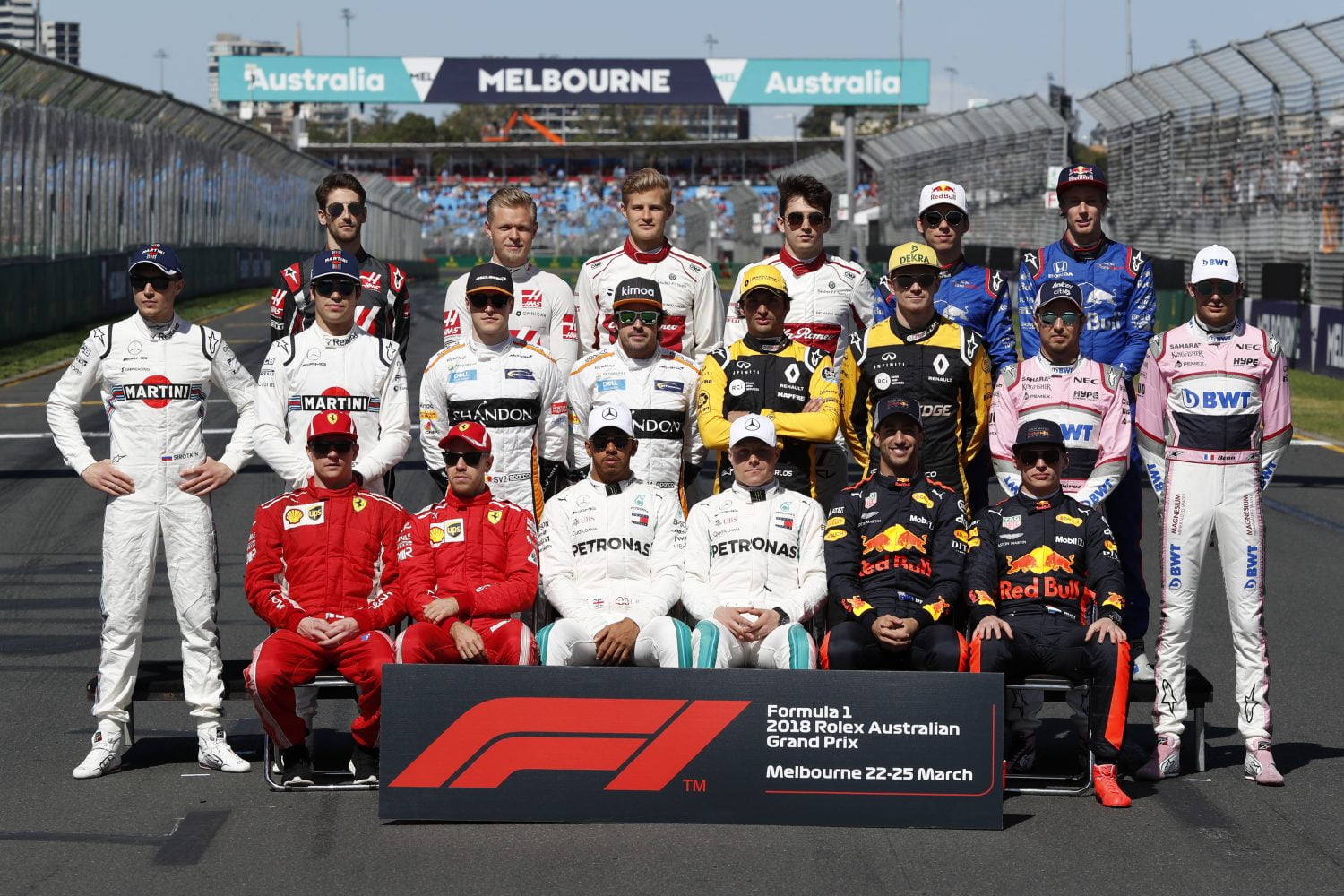 Teams en Coureurs 2018 - Formule1