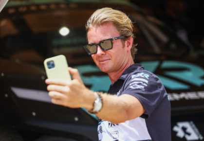 Nico Rosberg neemt een selfie