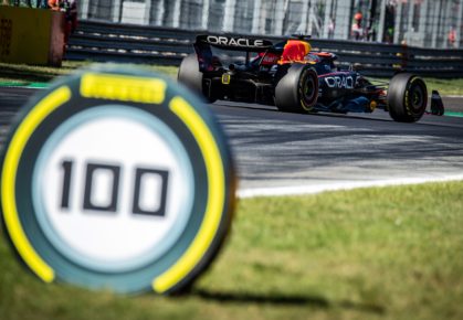 Max verstappen in Monza.