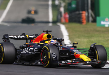 Max Verstappen in Monza.