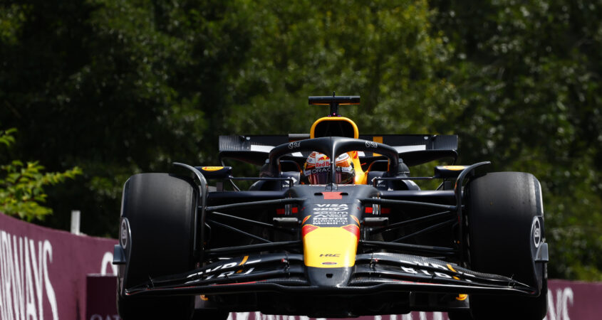 Uitslag eerste training België Max Verstappen RB20