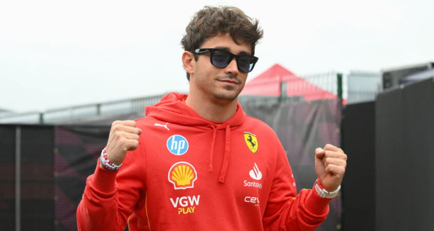 Leclerc Silverstone Ferrari