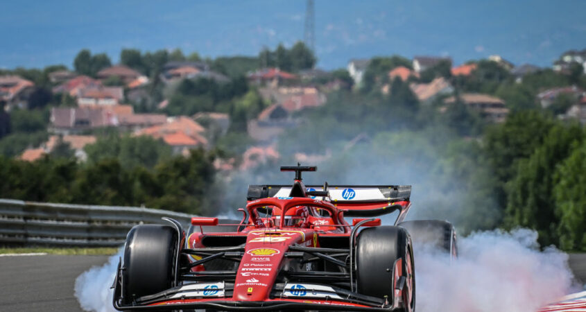 Video crash leclerc GP Hongarije