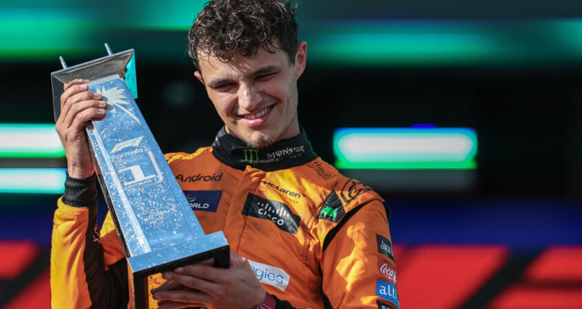 Lando Norris winnaar Miami