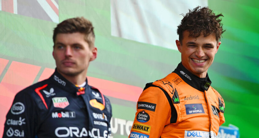 max verstappen en lando norris