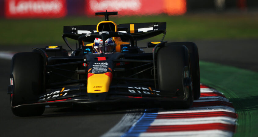 Verstappen derde vrije training Mexico