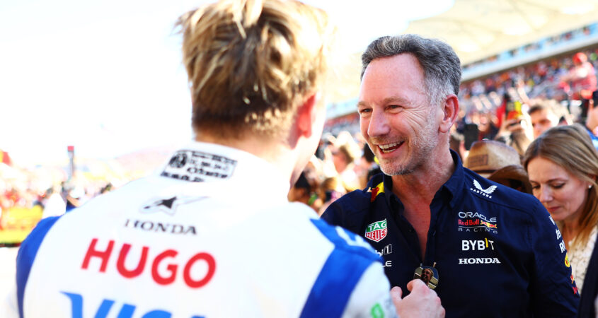 Christian Horner vol lof over Liam Lawson