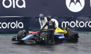 harde crash albon GP São Paulo