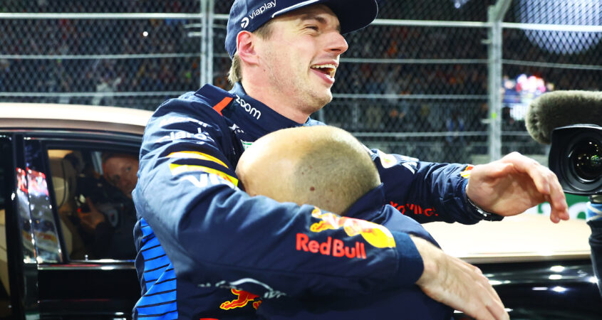 feest team red bull max verstappen kampioen