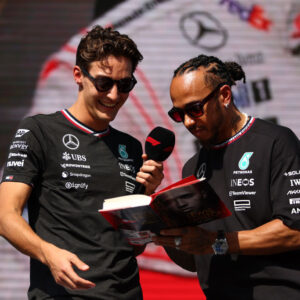 george russell en lewis hamilton